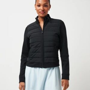 Travis Mathew Skyloft Soft Espresso Martini Full Zip Jacket Black Heather M